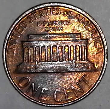 1987-P-Lincoln-Memorial-Cent-Struck-Through-Grease!-One-Of-My-Good-Ones